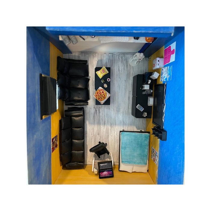 USC MINIATURE DORM ROOM CUSTOM ROOMBOX satelite view