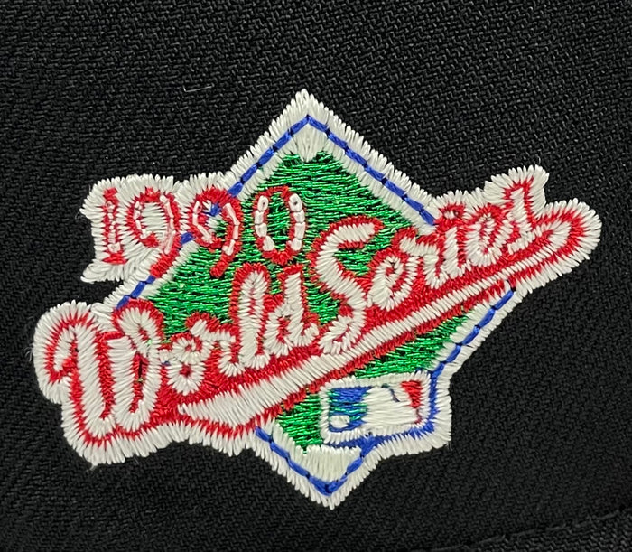 "KIDS" CINCINATTI REDS (BLACK) "1990 WORLDSERIES" NEW ERA 59FIFTY FITTED