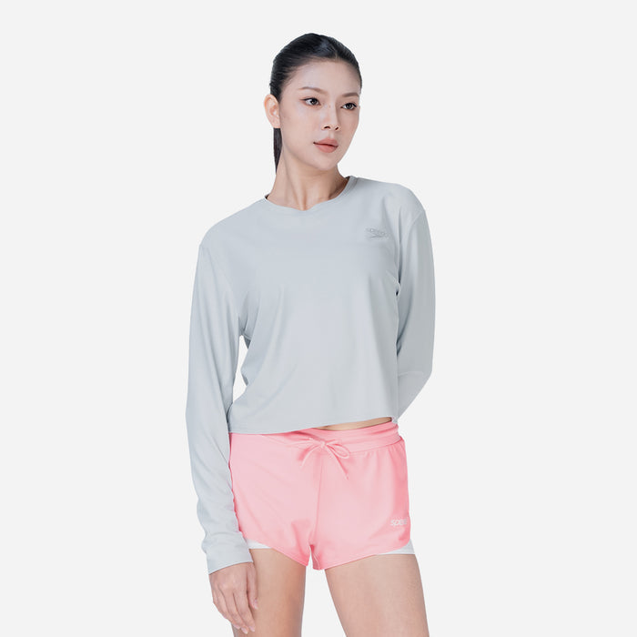 Áo Bơi Chống Nắng Nữ Speedo Sun Protection - Xám - Supersports Vietnam