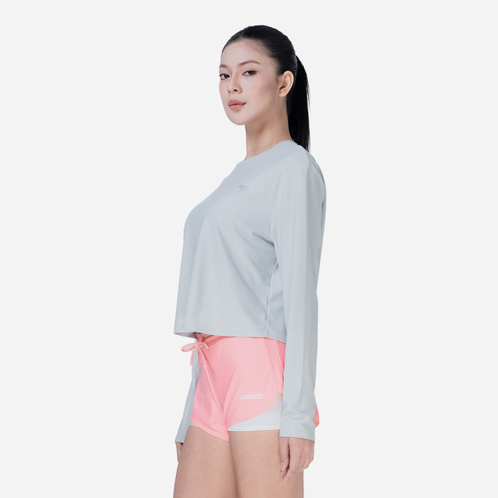 Áo Bơi Chống Nắng Nữ Speedo Sun Protection - Xám - Supersports Vietnam