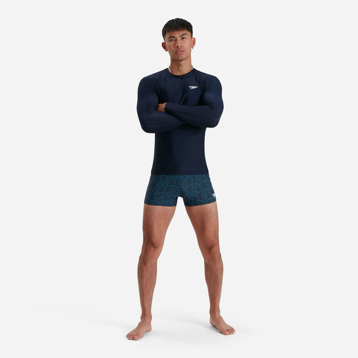 Áo Bơi Chống Nắng Nam Speedo Essentials - Xanh Navy - Supersports Vietnam