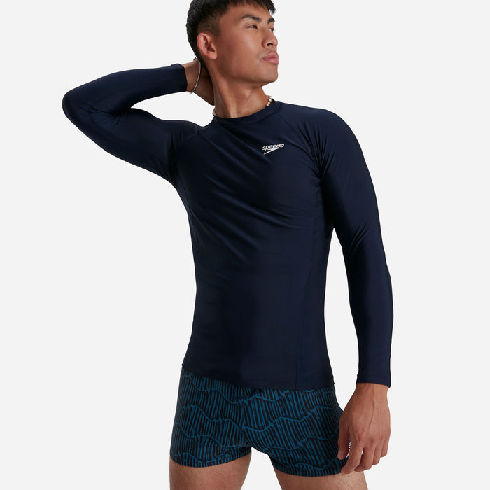 Áo Bơi Chống Nắng Nam Speedo Essentials - Xanh Navy - Supersports Vietnam