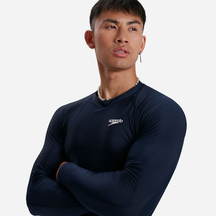 Áo Bơi Chống Nắng Nam Speedo Essentials - Xanh Navy - Supersports Vietnam