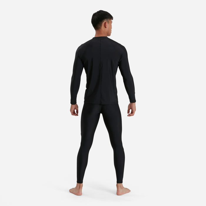 Áo Bơi Chống Nắng Tay Dài Nam Speedo Essentials - Đen - Supersports Vietnam