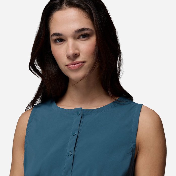 Áo Ba Lỗ Nữ Columbia Chill Creek™ Woven - Xanh Dương - Supersports Vietnam