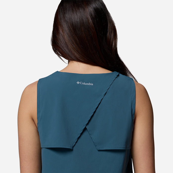 Áo Ba Lỗ Nữ Columbia Chill Creek™ Woven - Xanh Dương - Supersports Vietnam