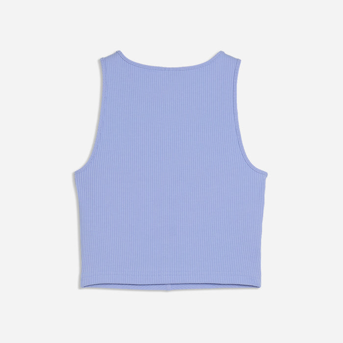 Áo Ba Lỗ Nữ Puma Wardrobe Essentials Ribbed Crop - Tím - Supersports Vietnam