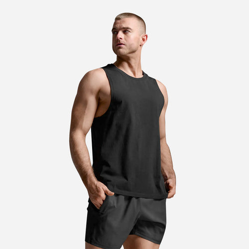Áo Ba Lỗ Nam 2XU Motion Cotton Flex - Đen - Supersports Vietnam