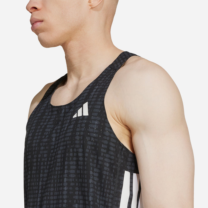 Áo Ba Lỗ Nam Adidas Adizero Running - Đen - Supersports Vietnam