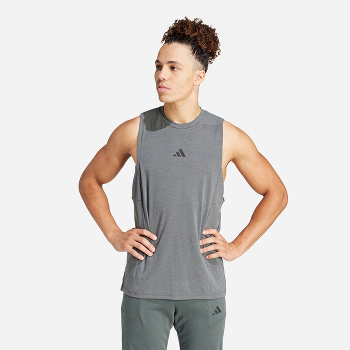 Áo Ba Lỗ Nam Adidas Designed For Training - Xám - Supersports Vietnam