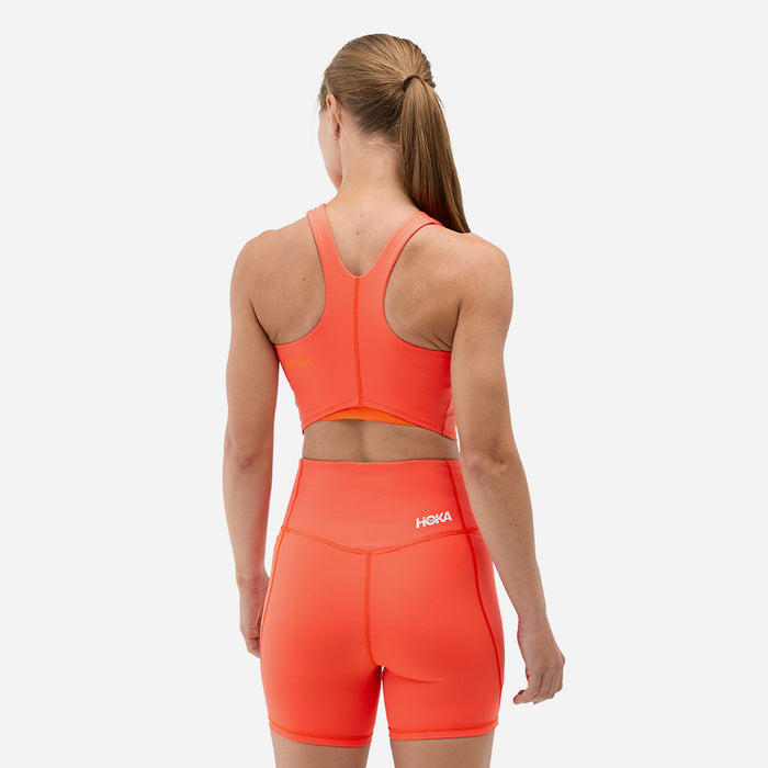 Áo Bra Thể Thao Nữ HOKA Elaro Crop - Cam - Supersports Vietnam