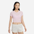 Áo Crop-Top Nữ Nike Sportswear Chill Knit - Hồng - Supersports Vietnam