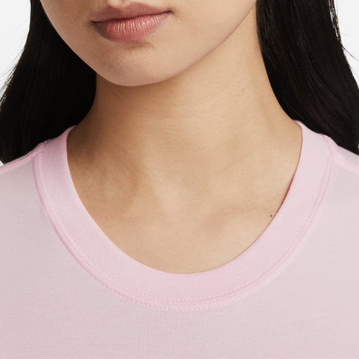 Áo Crop-Top Nữ Nike Sportswear Chill Knit - Hồng - Supersports Vietnam