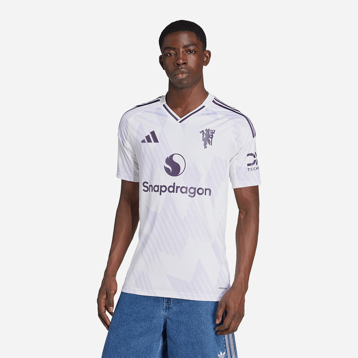 Áo Đá Bóng Nam Adidas Manchester United Authentic Replica - Trắng - Supersports Vietnam