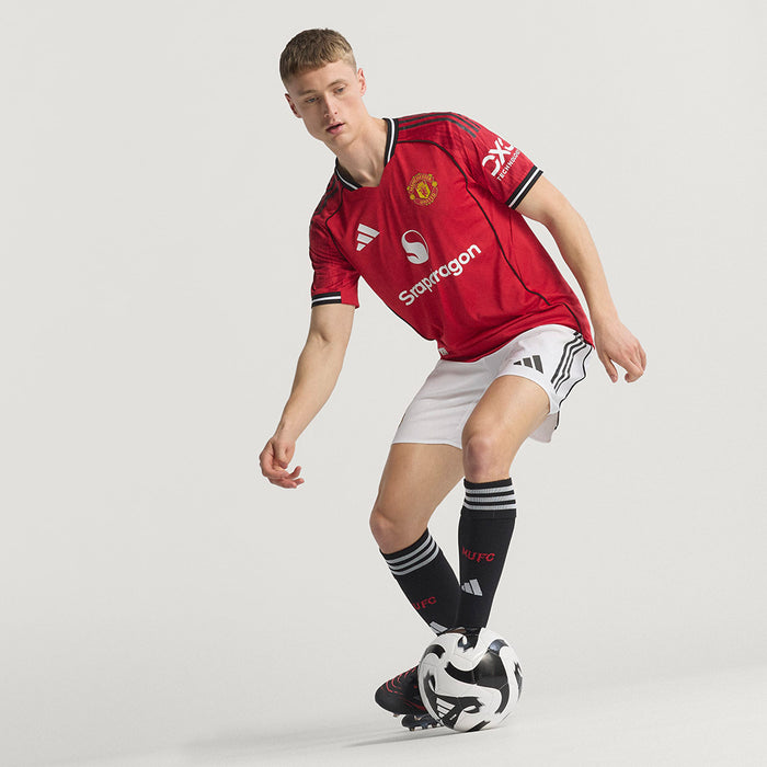 Áo Đá Bóng Nam Adidas Manchester United Sân Nhà Mùa Giải 25/26 Chính Hãng - Đỏ - Supersports Vietnam