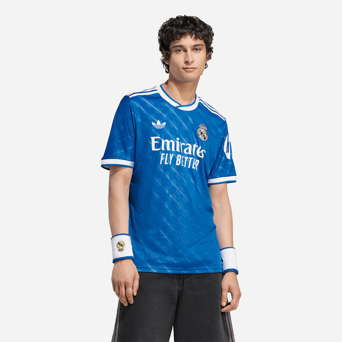 Áo Đá Bóng Nam Adidas Real Madrid 25/26 Sân Thứ Ba Replica - Xanh Dương - Supersports Vietnam