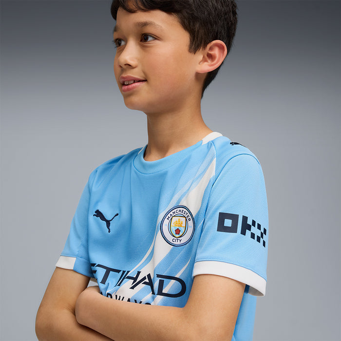 Áo Đá Bóng Trẻ Em Puma Mancherter City Replica Sân Nhà 25/26 - Xanh Dương - Supersports Vietnam