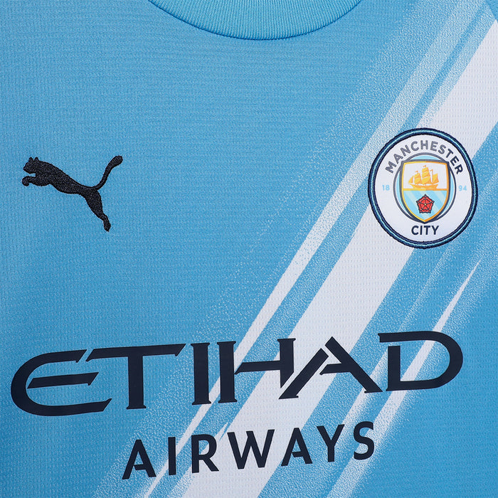 Áo Đá Bóng Trẻ Em Puma Mancherter City Replica Sân Nhà 25/26 - Xanh Dương - Supersports Vietnam
