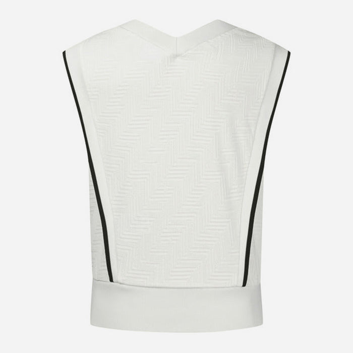 Áo Đánh Golf Nữ Descente Front Patterned Jacquard Sleeveless - Be - Supersports Vietnam