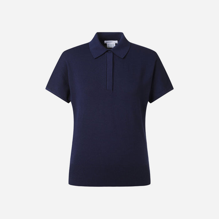 Áo Đánh Golf Nữ Descente Sleeve Knit - Xanh Navy - Supersports Vietnam