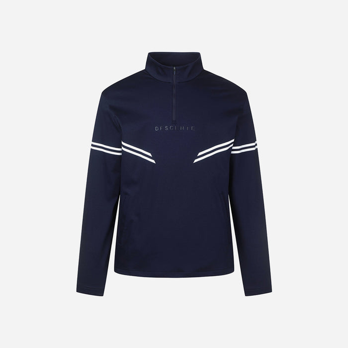 Áo Đánh Golf Nam Descente Spirit Printing Loosefit Half Neck - Xanh Navy - Supersports Vietnam