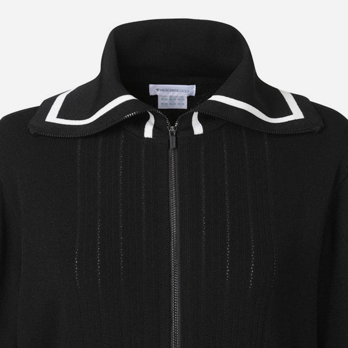 Áo Khoác Golf Nữ Descente Wide Collar Cardigan - Đen - Supersports Vietnam