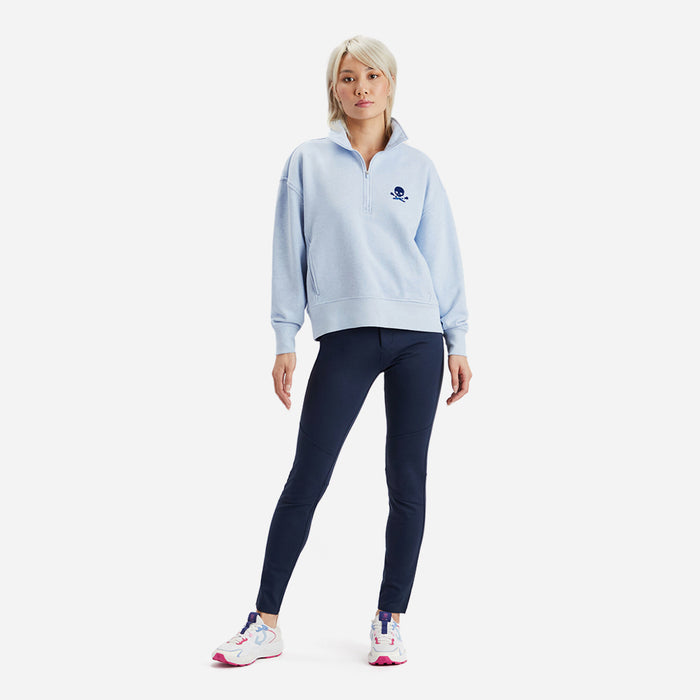 Áo Khoác Golf Nữ Gfore Skull & T'S 1/4 Zip Sweat - Xanh Dương - Supersports Vietnam
