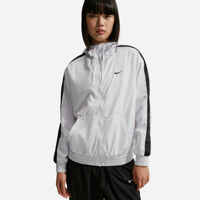 Áo Khoác Nữ Nike Sportswear Classic Wovens Loose Uv Protection Hooded - Trắng - Supersports Vietnam