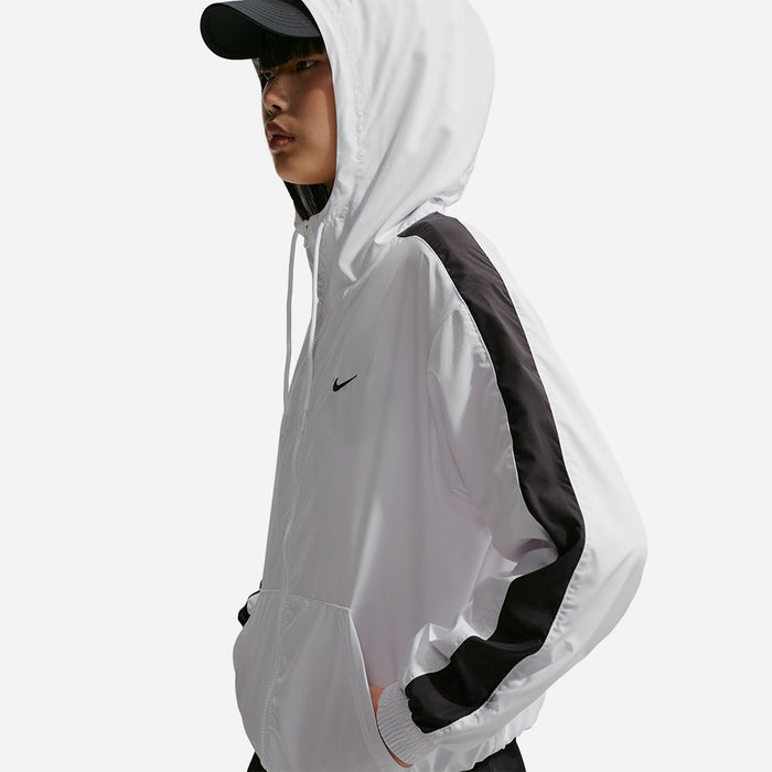 Áo Khoác Nữ Nike Sportswear Classic Wovens Loose Uv Protection Hooded - Trắng - Supersports Vietnam