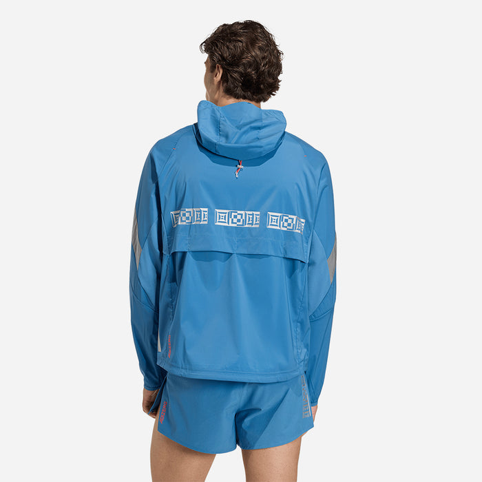 Áo Khoác Nam Adidas Adizero Ekiden Running - Xanh Dương - Supersports Vietnam