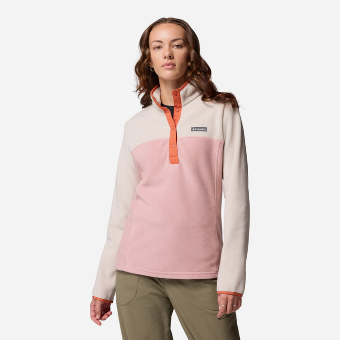 Áo Nỉ Nữ Columbia Benton Springs™ Half Snap Fleece II - Hồng - Supersports Vietnam