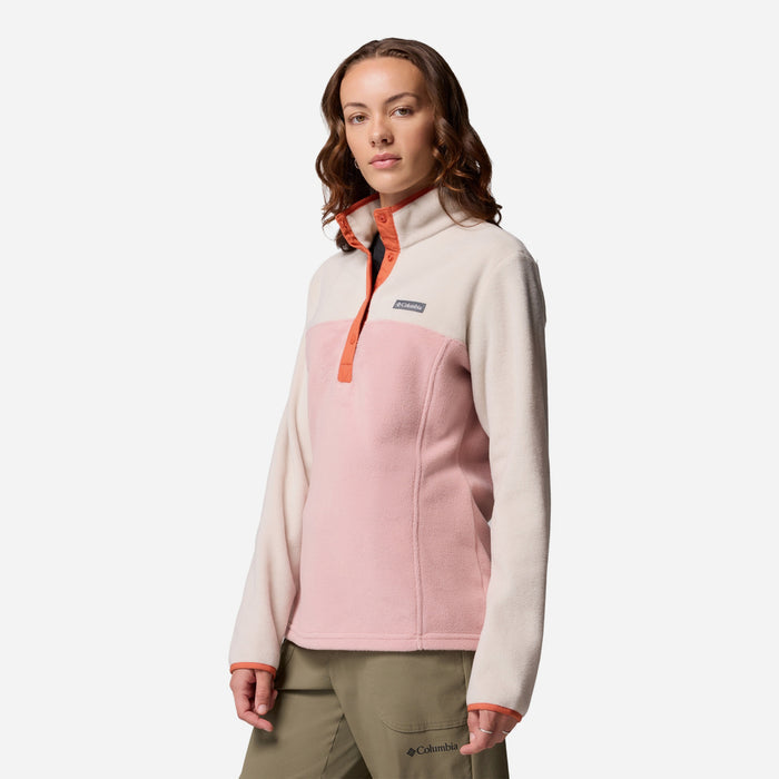 Áo Nỉ Nữ Columbia Benton Springs™ Half Snap Fleece II - Hồng - Supersports Vietnam