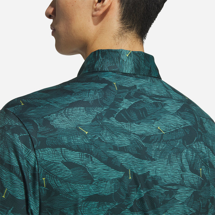 Áo Polo Golf Nam Adidas Ultimate365 Graphic Allover Print - Xanh Dương - Supersports Vietnam
