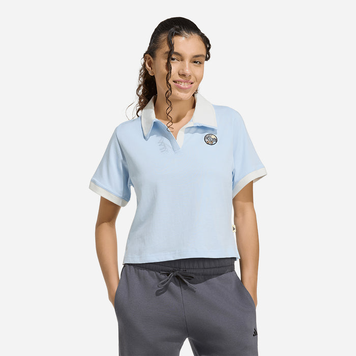Áo Polo Nữ Adidas Pop Art Graphic Q2 - Xanh Dương - Supersports Vietnam