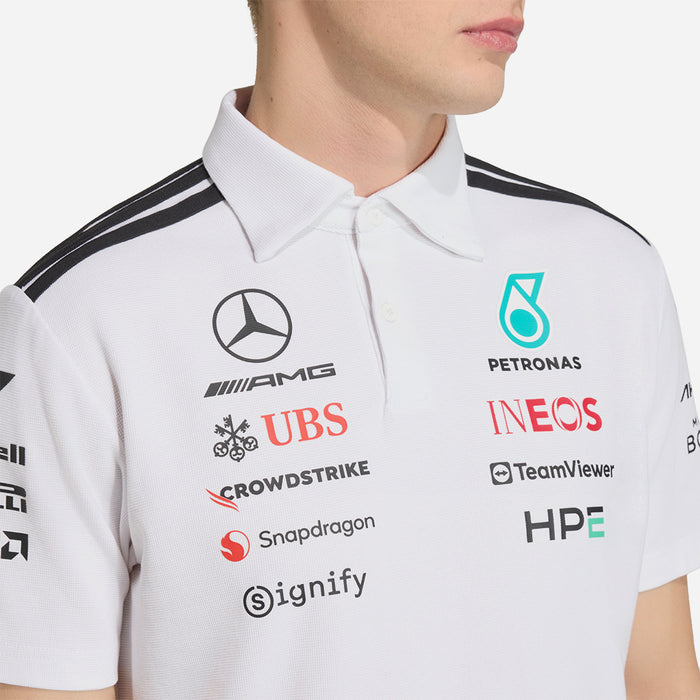 Áo Polo Nam Adidas Mercedes - Amg Petronas Formula 1 Team Engineers - Trắng - Supersports Vietnam