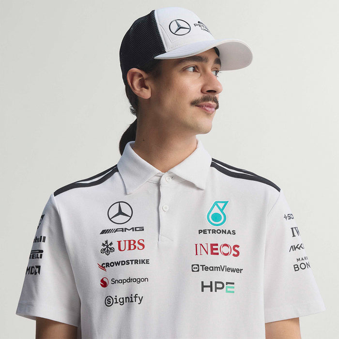 Áo Polo Nam Adidas Mercedes - Amg Petronas Formula 1 Team Engineers - Trắng - Supersports Vietnam
