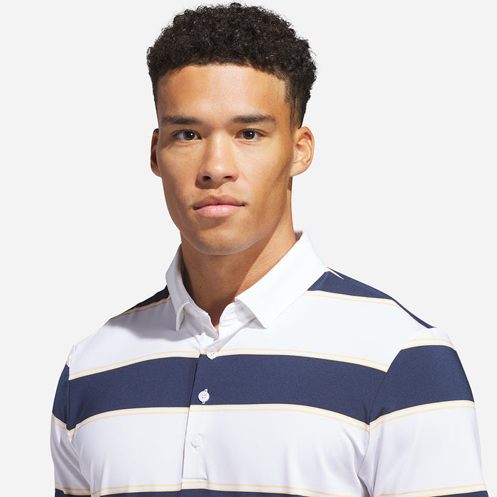 Áo Polo Nam Adidas Ultimate365+ Jumbo Stripe Climacool - Trắng - Supersports Vietnam