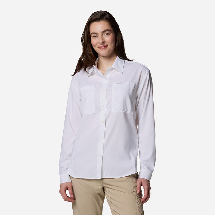Áo Sơ Mi Dài Tay Nữ Columbia Silver Ridge Utility™ Long Sleeve - Trắng - Supersports Vietnam