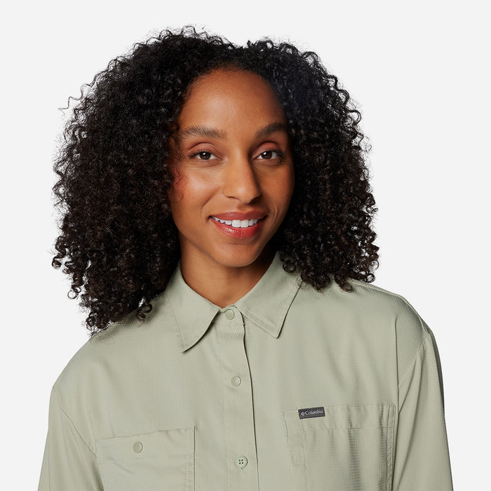 Áo Sơ Mi Dài Tay Nữ Columbia Silver Ridge Utility™ Long Sleeve - Xanh Mint - Supersports Vietnam
