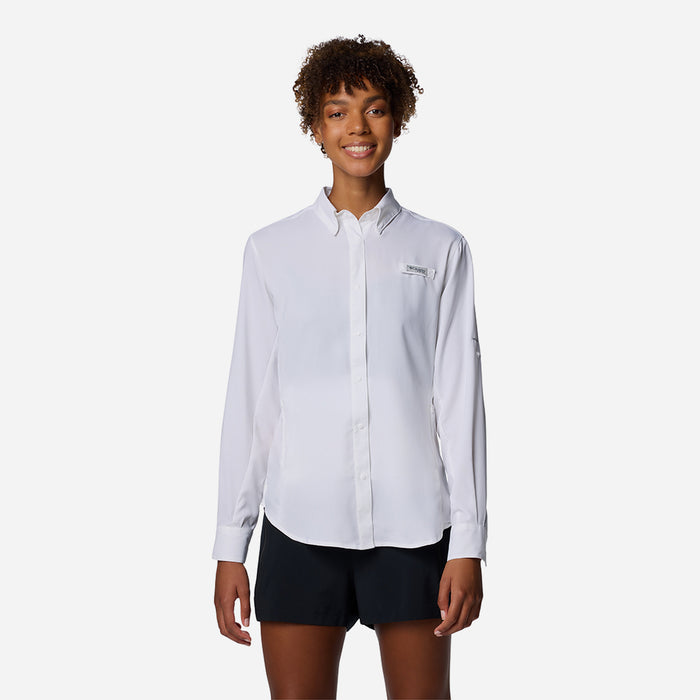 Áo Sơ Mi Dài Tay Nữ Columbia Tamiami™ II Long Sleeve - Trắng - Supersports Vietnam