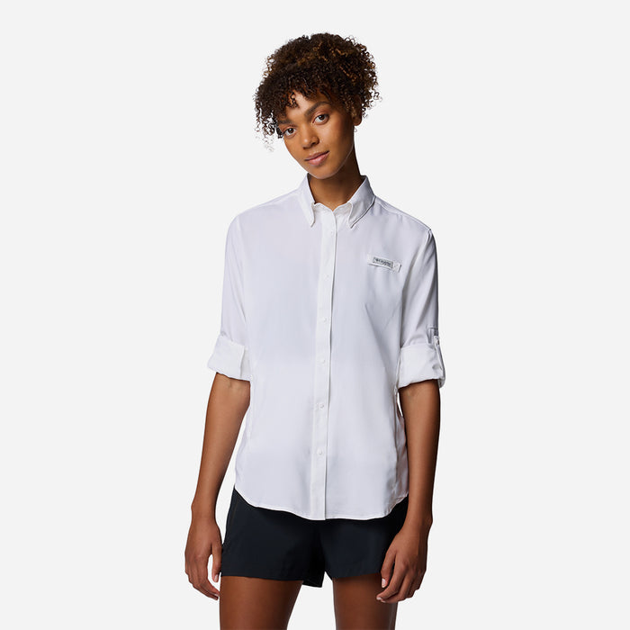 Áo Sơ Mi Dài Tay Nữ Columbia Tamiami™ II Long Sleeve - Trắng - Supersports Vietnam