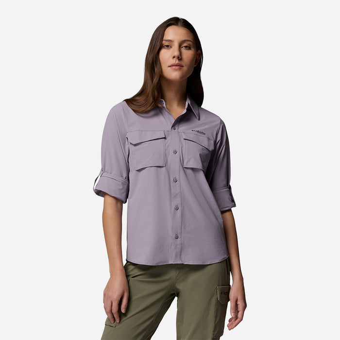 Áo Sơ Mi Nữ Columbia Silver Ridge™ Elite Woven Long Sleeve - Tím - Supersports Vietnam