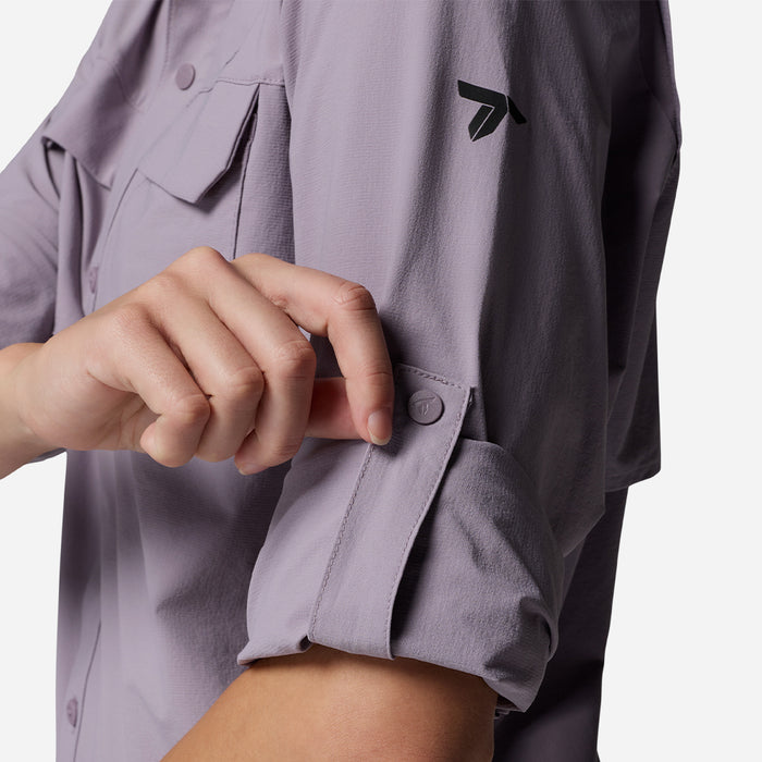 Áo Sơ Mi Nữ Columbia Silver Ridge™ Elite Woven Long Sleeve - Tím - Supersports Vietnam