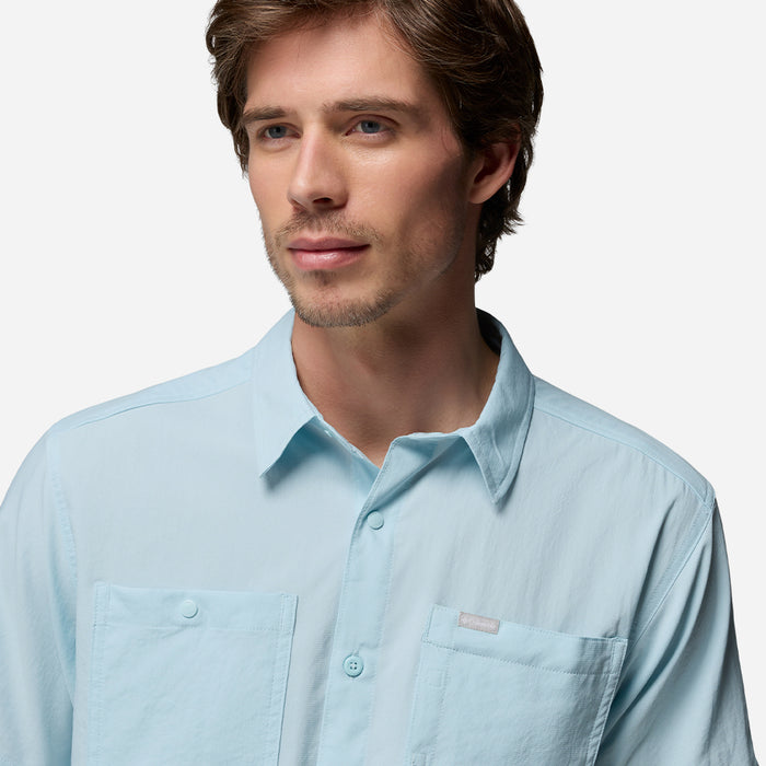 Áo Sơ Mi Nam Columbia Silver Ridge™ Utility II Short Sleeve - Xanh Dương - Supersports Vietnam