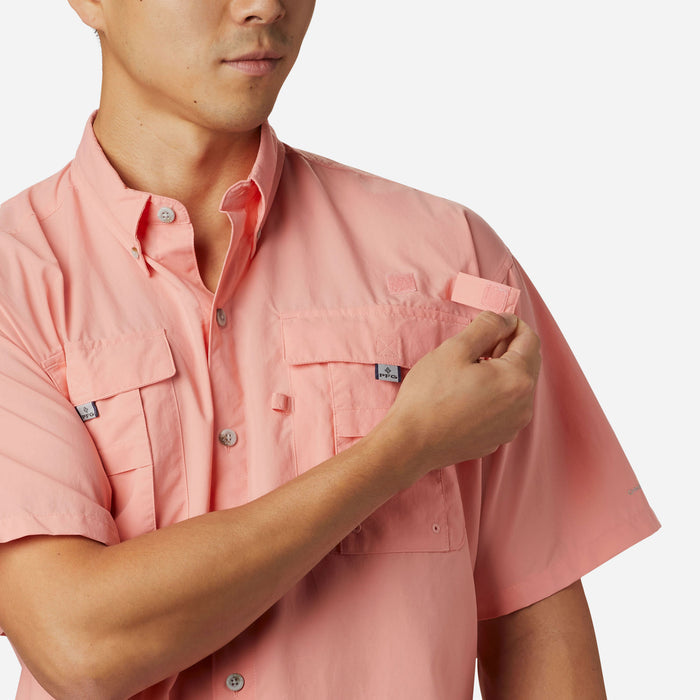 Áo Sơ Mi Ngắn Tay Chống Nắng Nam Columbia Bahama™ II - Hồng - Supersports Vietnam