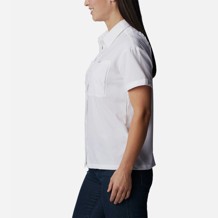 Áo Sơ Mi Tay Ngắn Nữ Columbia Silver Ridge Utility™ Short Sleeve - Trắng - Supersports Vietnam