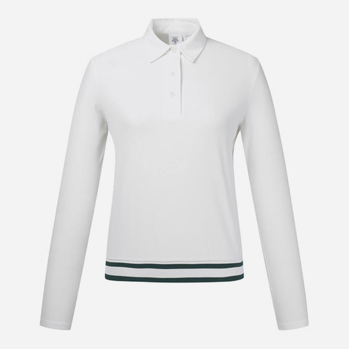 Áo Tay Dài Nữ Descente Thun Woven Hybrid - Trắng - Supersports Vietnam