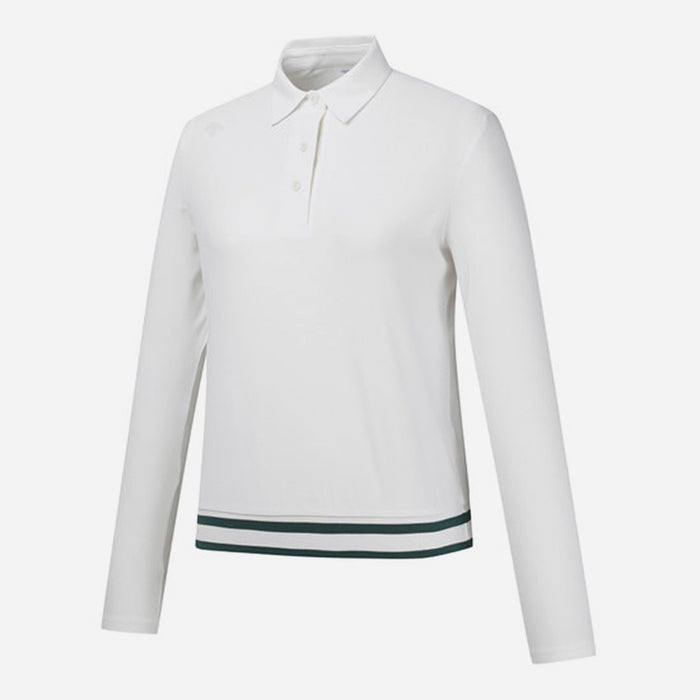 Áo Tay Dài Nữ Descente Thun Woven Hybrid - Trắng - Supersports Vietnam