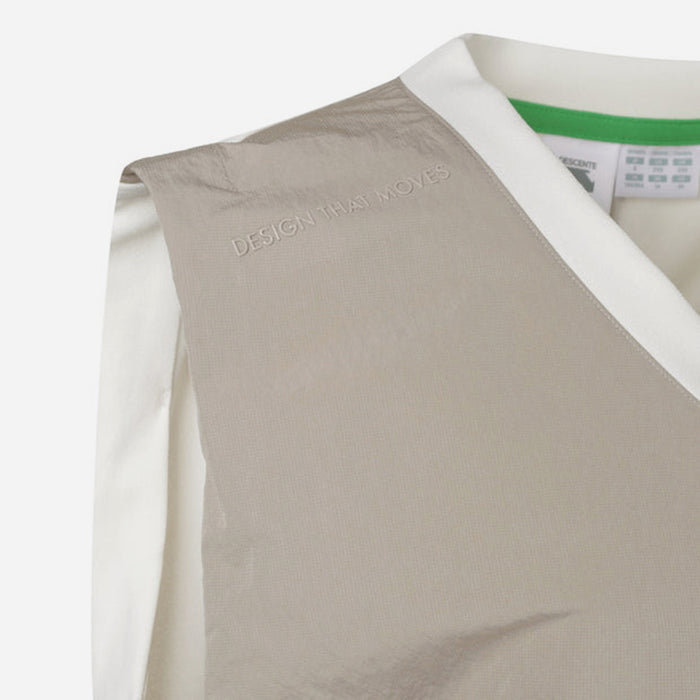 Áo Tay Ngắn Nữ Descente Vải Dệt Kim Hybrid Jersey Vest - Nâu - Supersports Vietnam