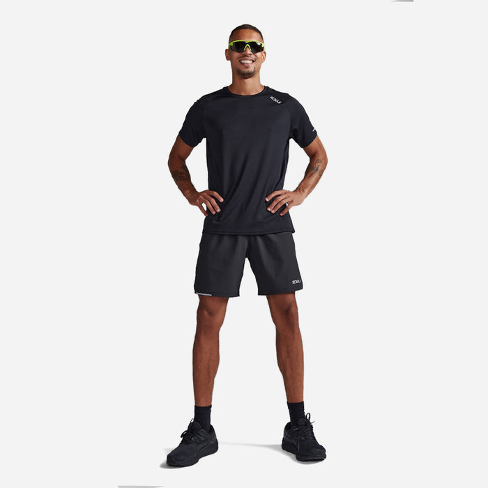 Áo Tay Ngắn Nam 2XU Aero - Đen - Supersports Vietnam